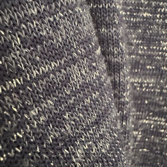 Women's Cathy Daniels Pullover Sweater Top Navy Blue w/SilverSparkle Size XL - Picture 9 of 11